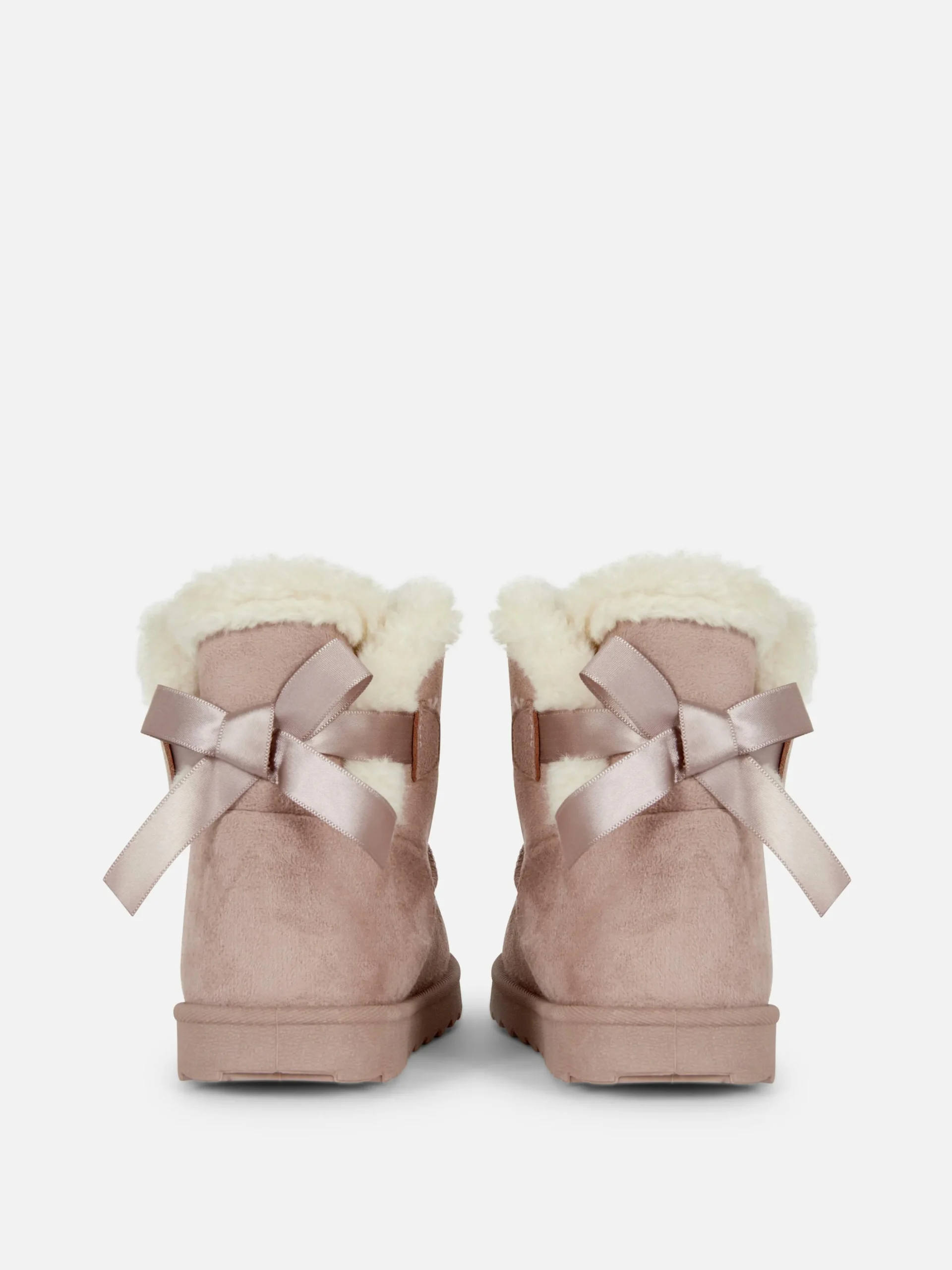Botas Con Lazo Trasero Y Forro De Felpa