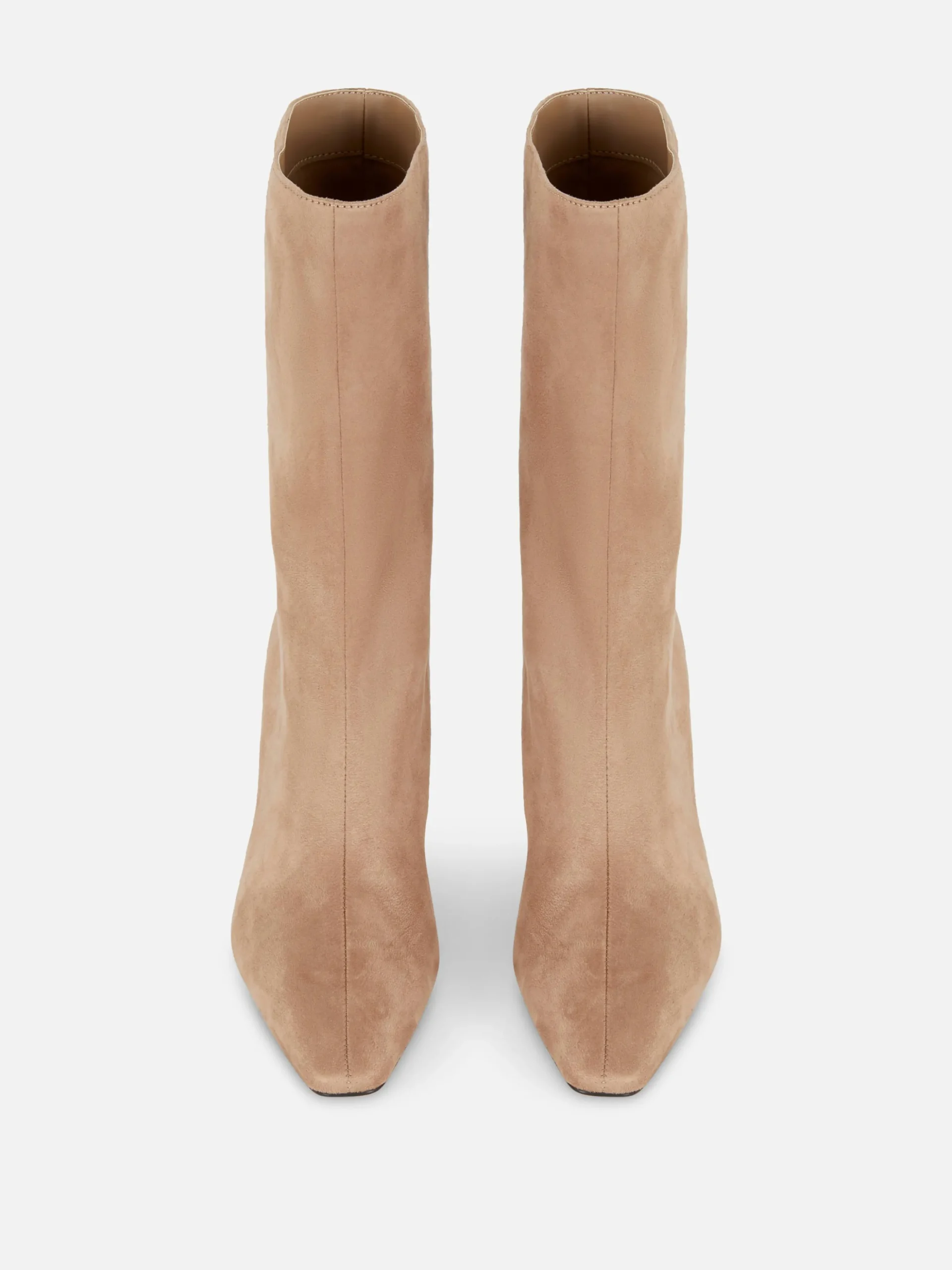 Botas De Antelina Con Tacón De Aguja