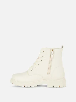 Botas De Suela Gruesa Y Cremallera Lateral