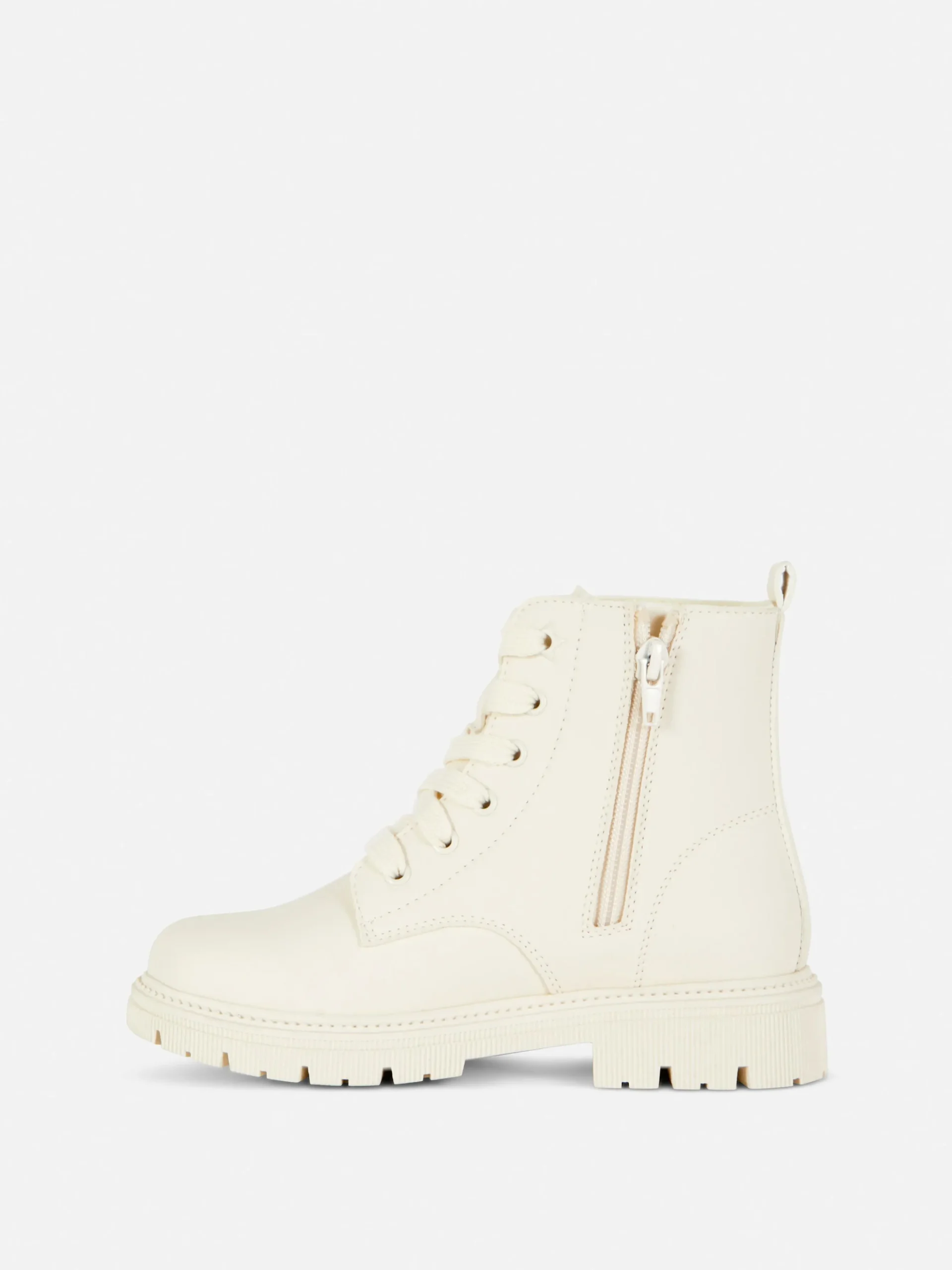 Botas De Suela Gruesa Y Cremallera Lateral