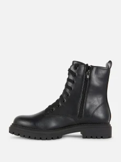 Botas Moteras Con Cordones