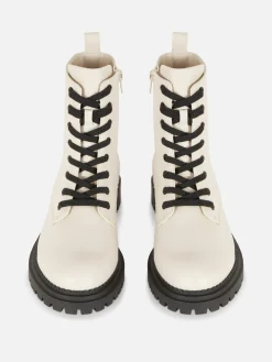 Botas Moteras Con Cordones