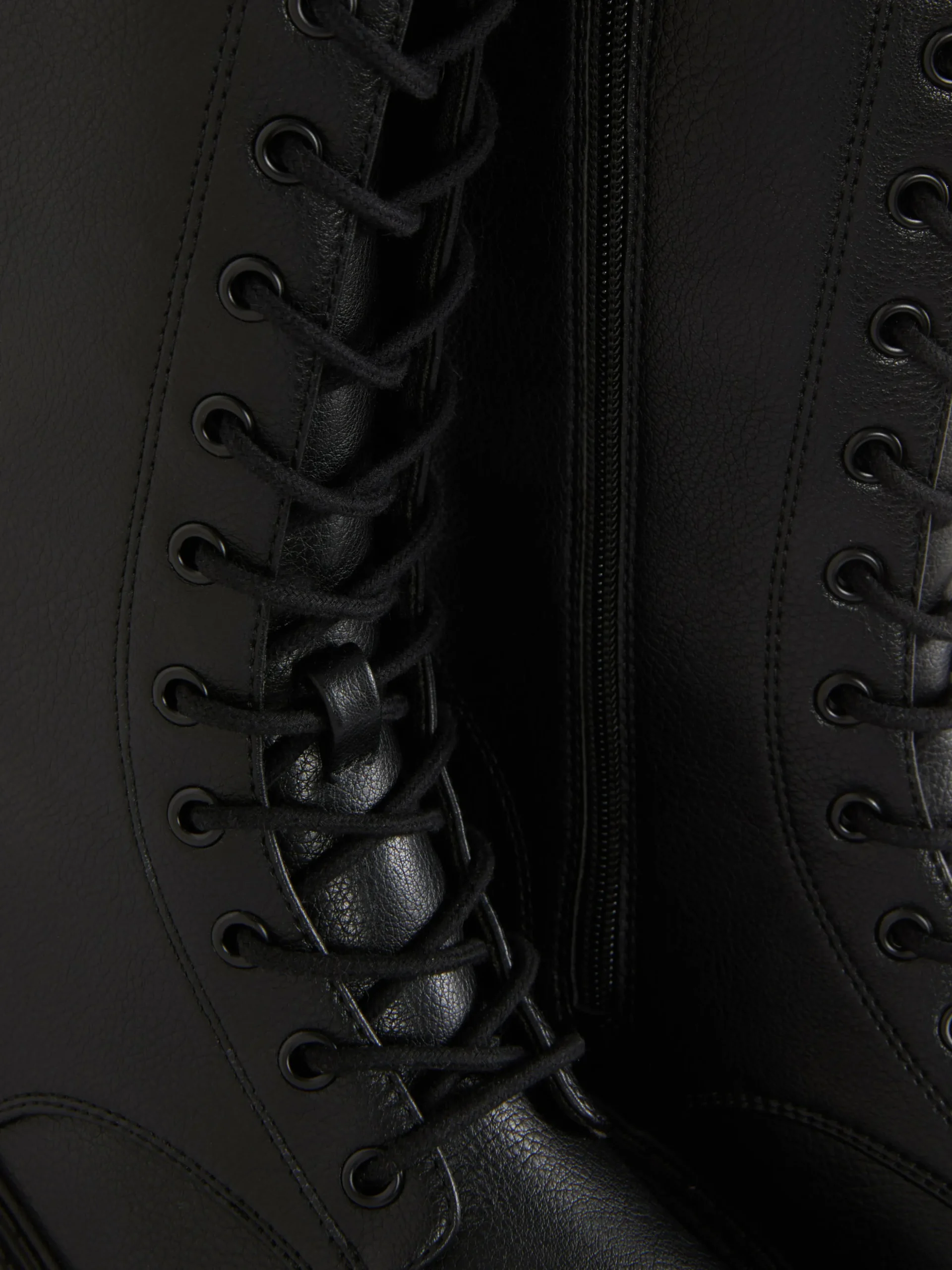 Botas Moteras Gruesas Con Cordones