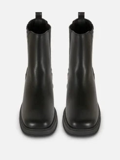 Botines Chelsea Con Tacón Grueso