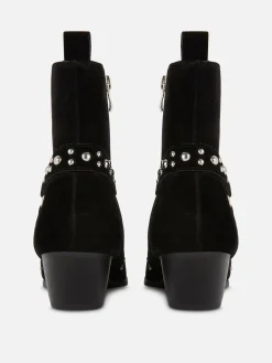 Botines De Antelina Con Tachuelas De Rita Ora