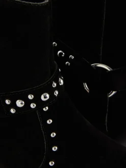 Botines De Antelina Con Tachuelas De Rita Ora