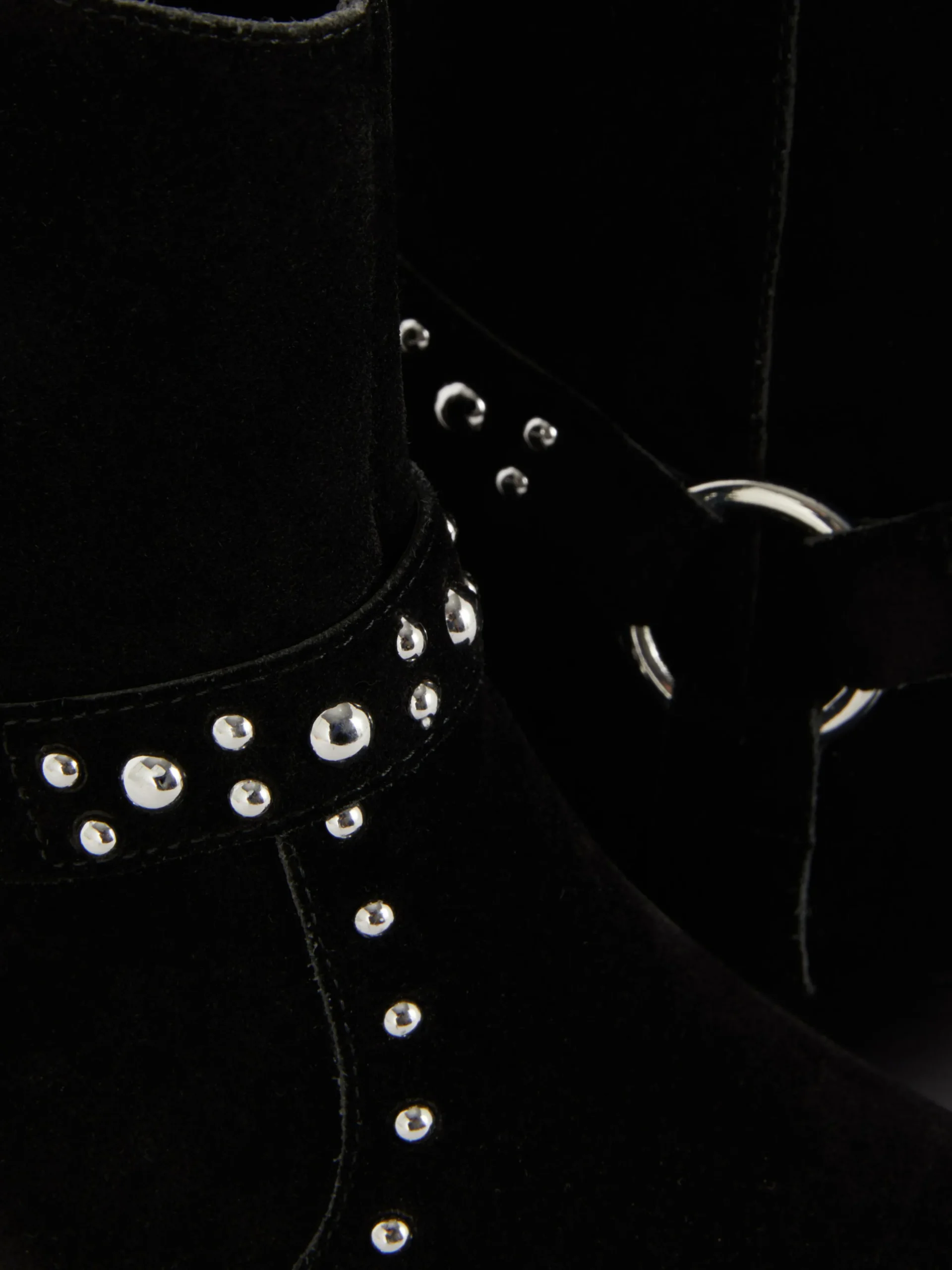 Botines De Antelina Con Tachuelas De Rita Ora