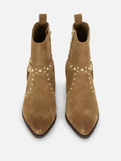 Botines De Antelina Con Tachuelas De Rita Ora