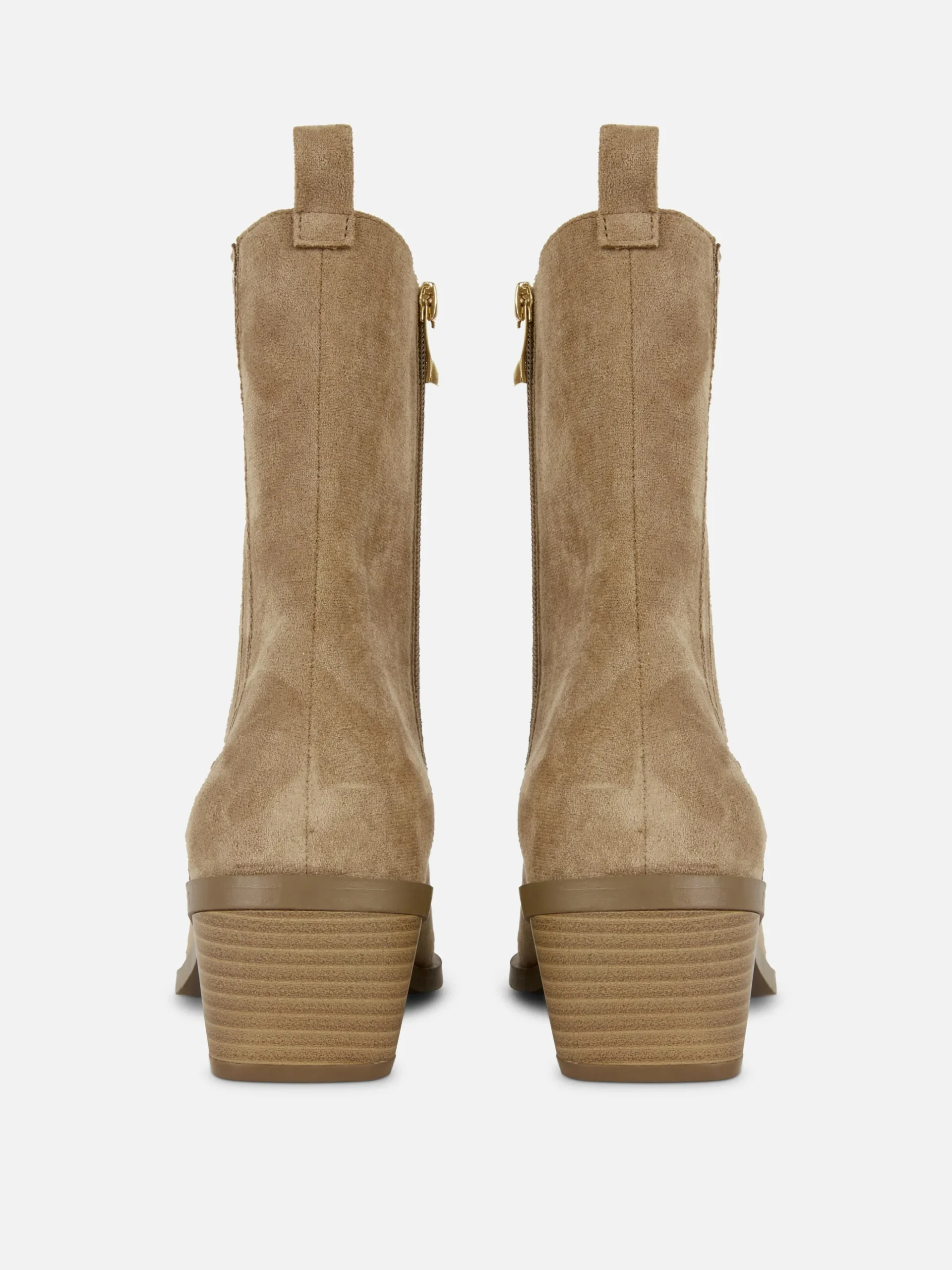 Botines De Estilo Cowboy Con Tacón Bajo