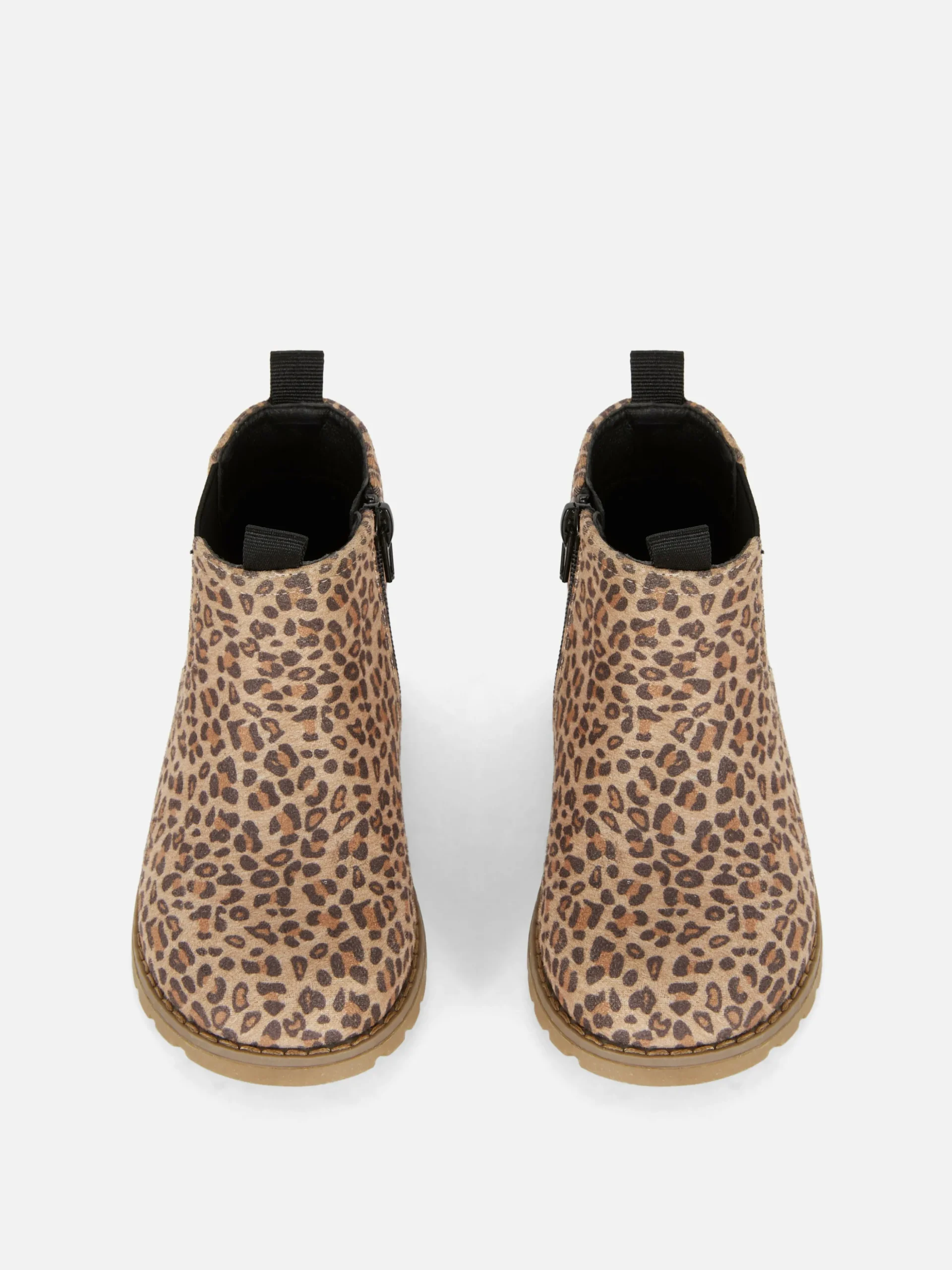 Botines De Leopardo Con Cremallera