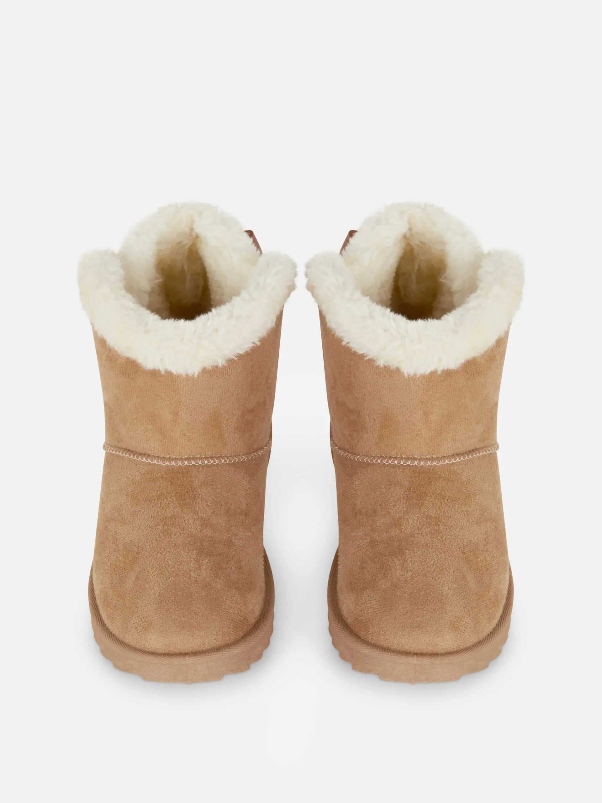 Botines De Pelo Sintético Con Detalle De Lazos