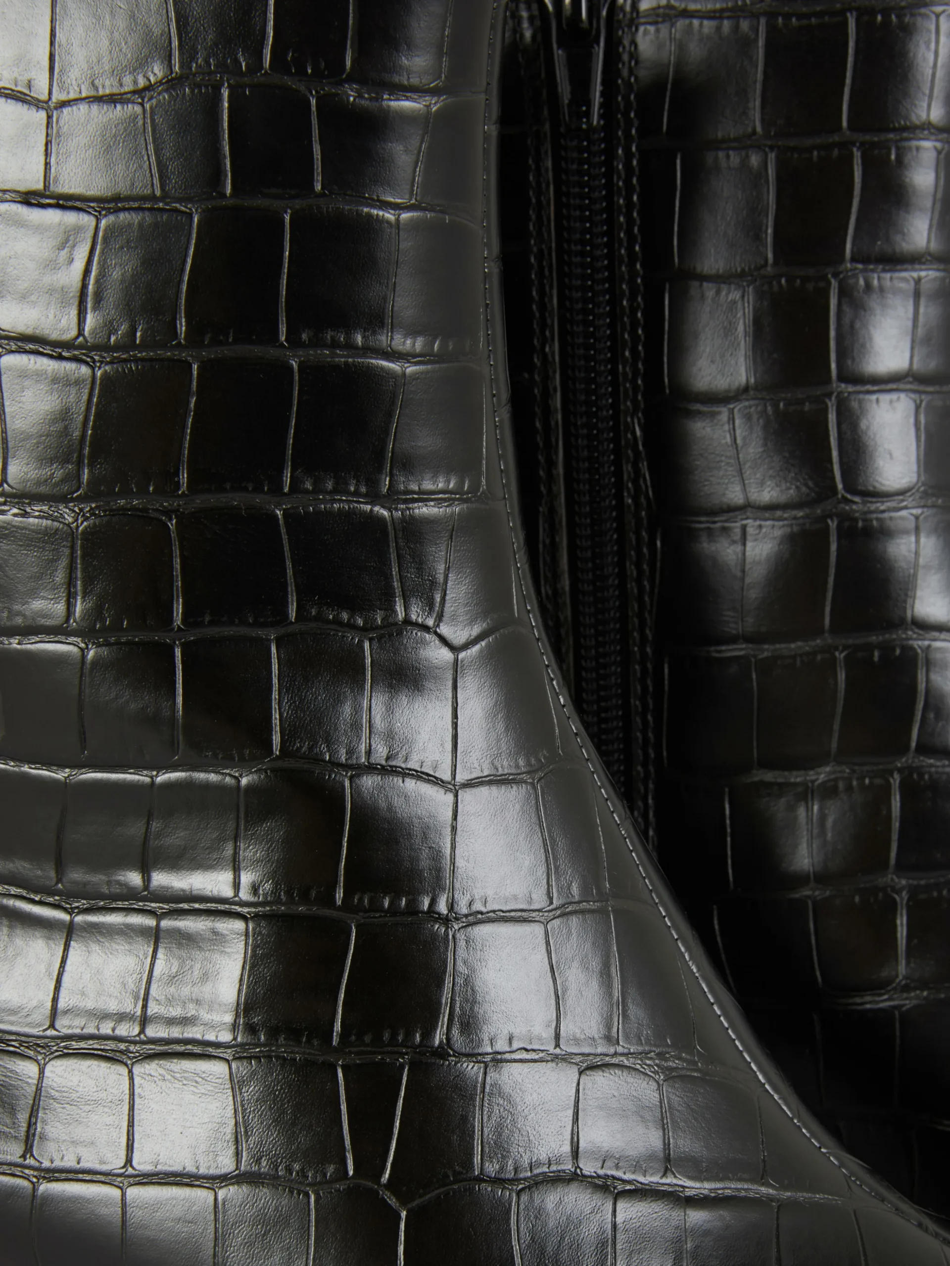 Botines De Tacón Con Puntera Cuadrada