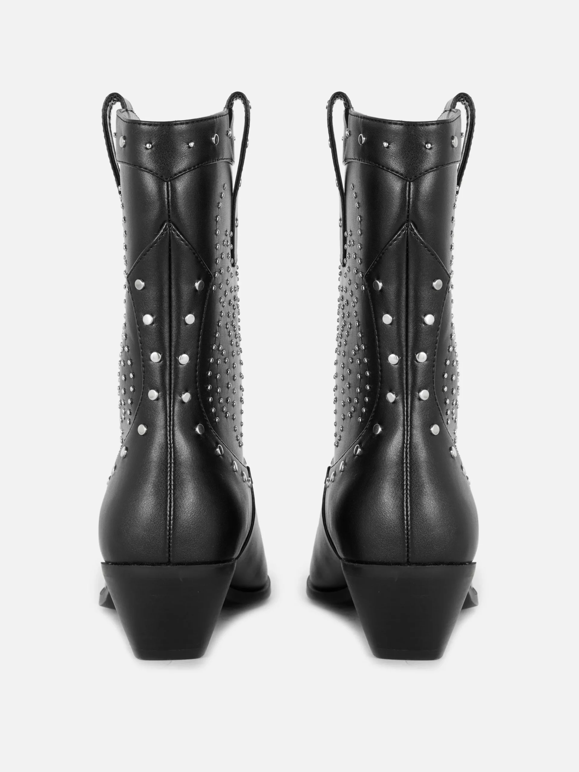 Botines De Tipo Cowboy Con Tachuelas