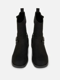 Botines Moteros De Antelina