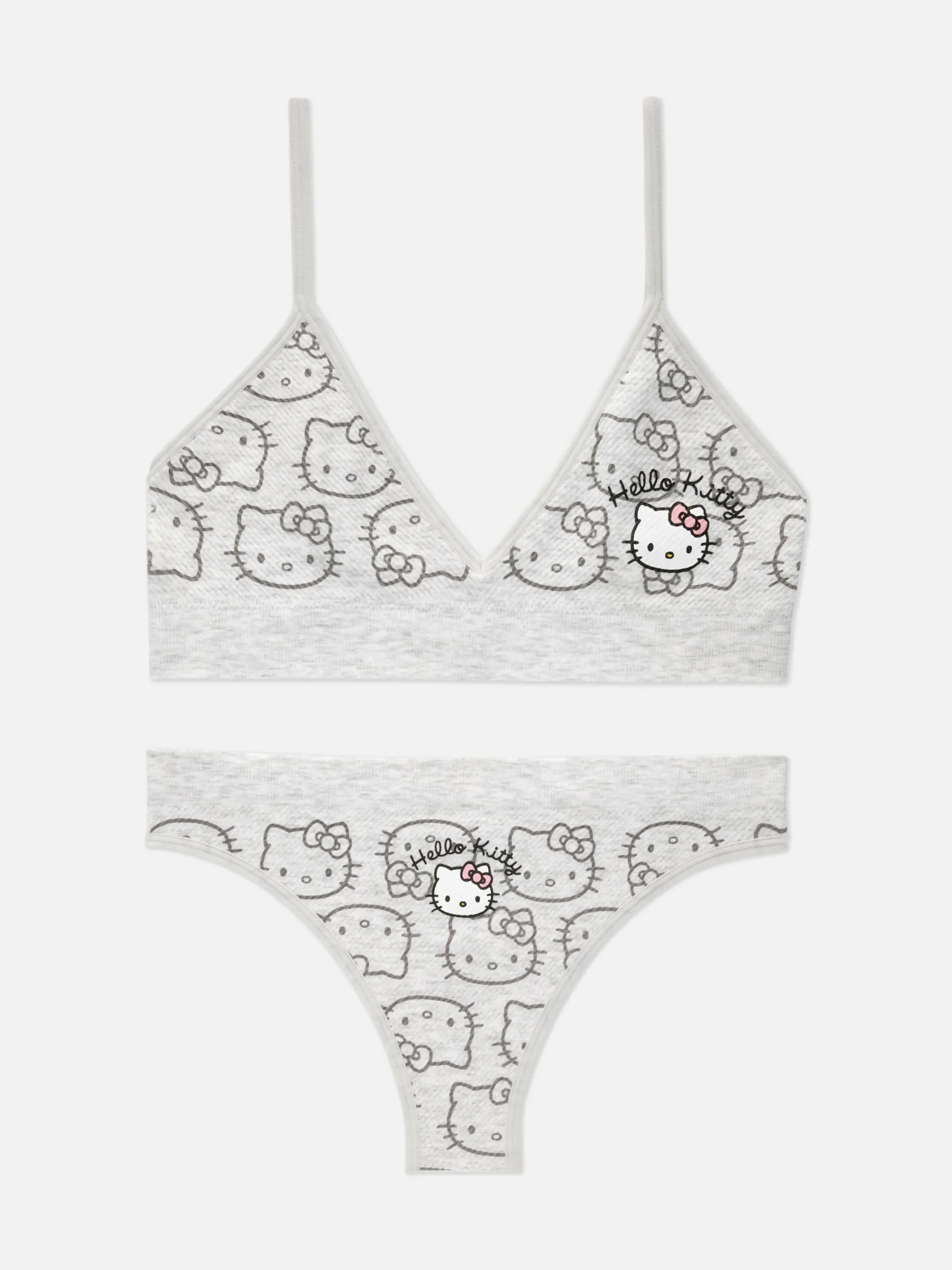 Bralette Y Tanga Sin Costuras De Hello Kitty