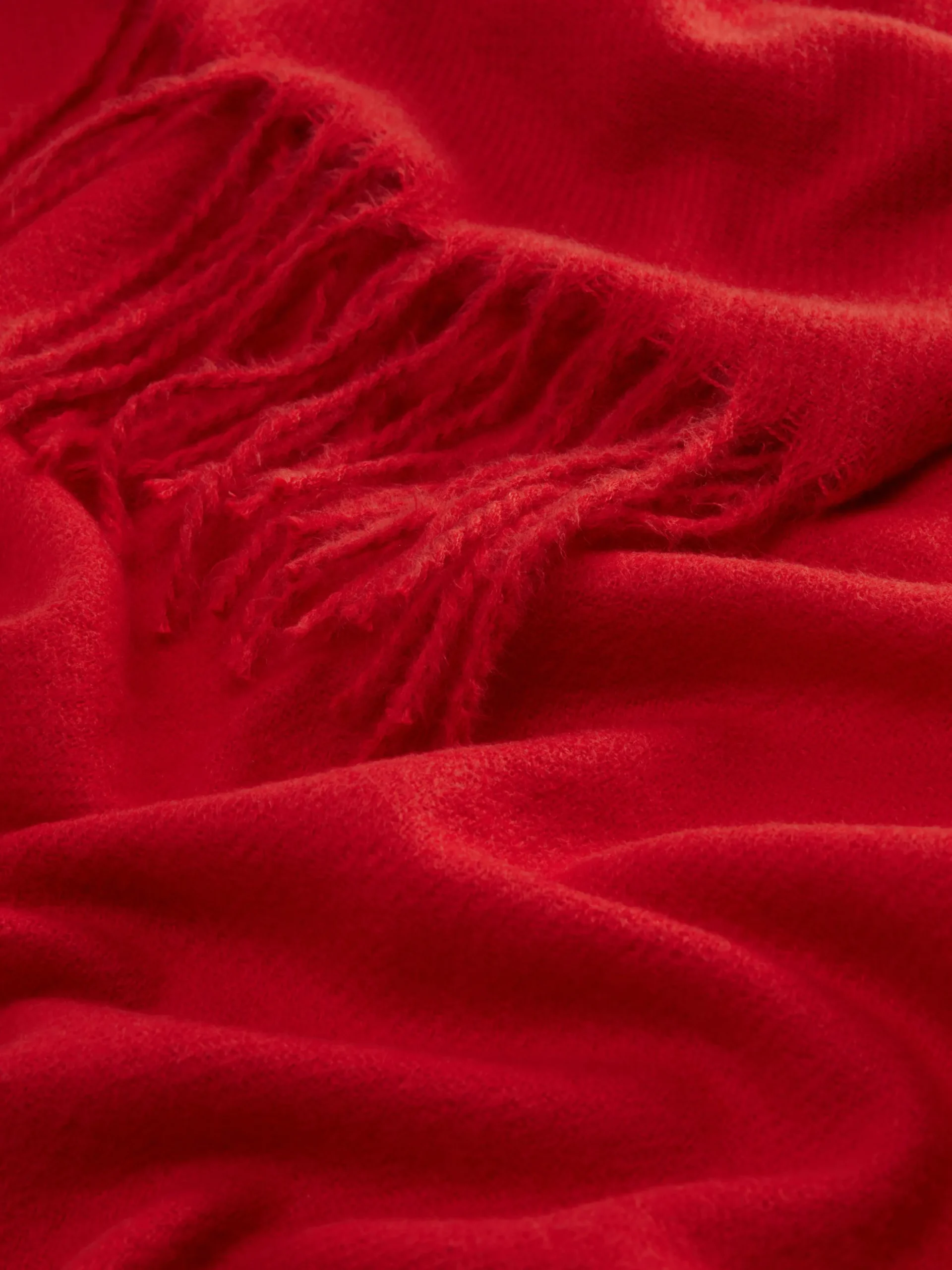 Bufanda Básica Con Borlas En Los Bordes