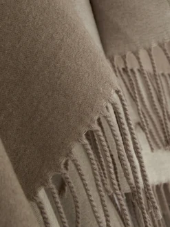 Bufanda Tipo Capa Con Borlas