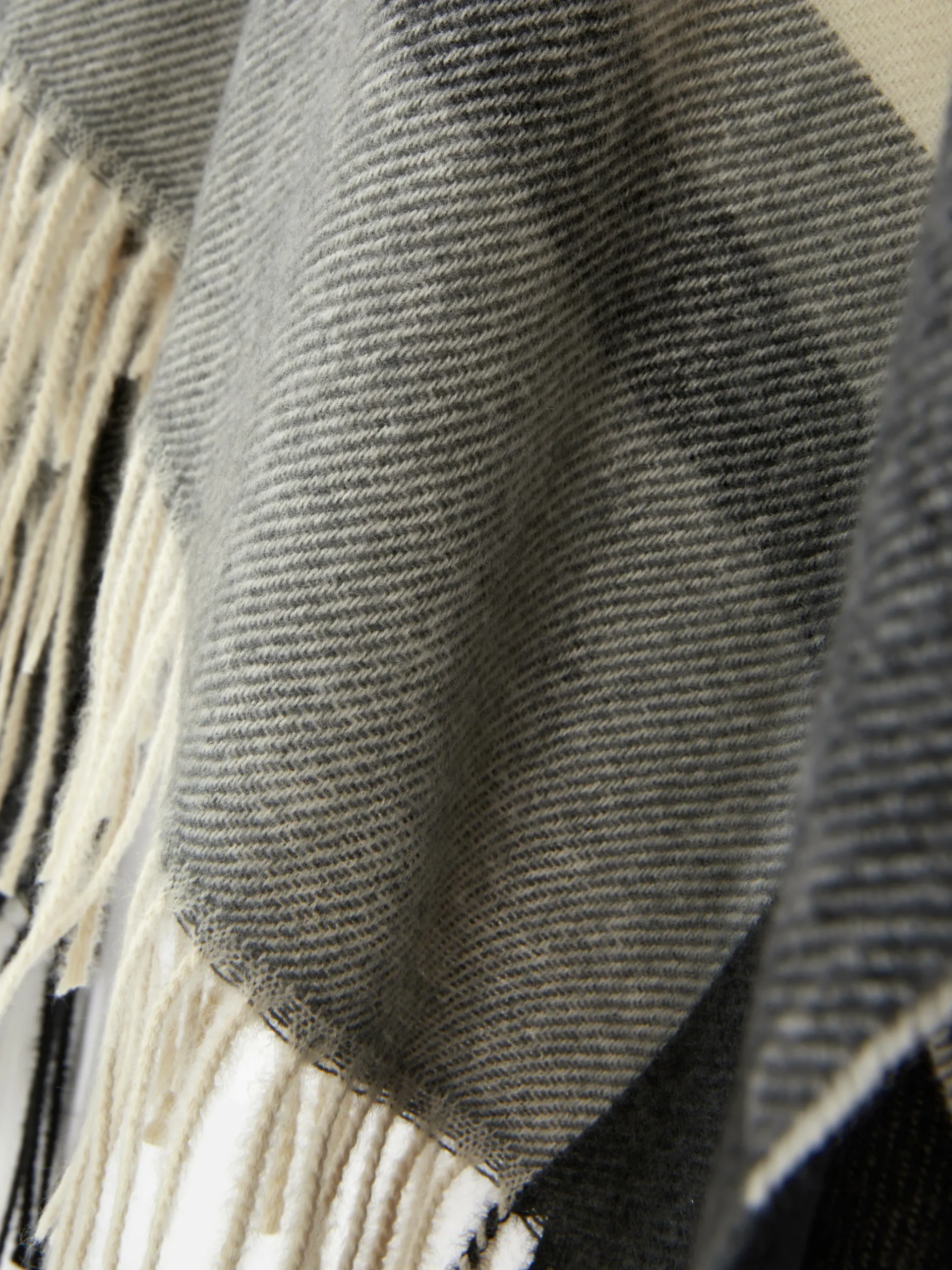 Bufanda Tipo Capa Con Estampado De Cuadros