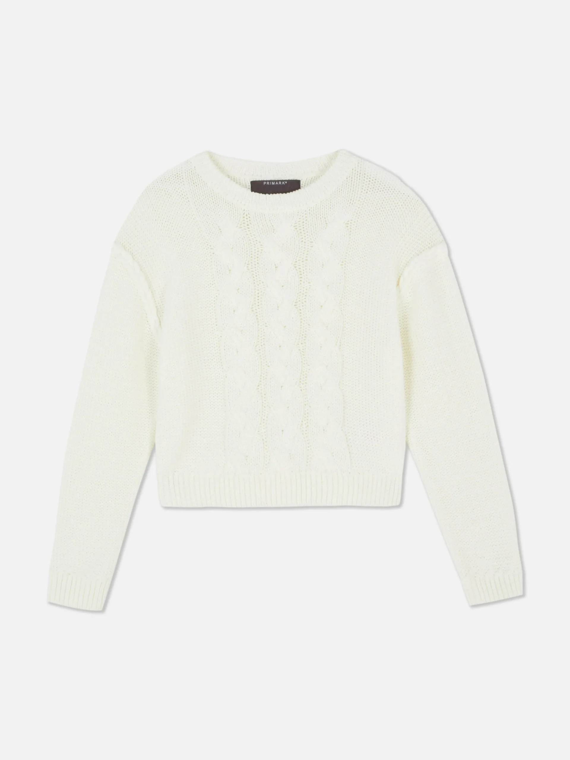 Cable Knit Dropped Shoulder Jumper