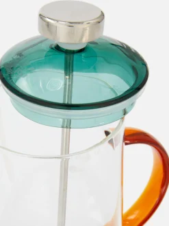 Cafetera Francesa De Vidrio De Color