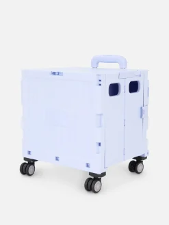 Caja Con Ruedas Y Asa Plegable