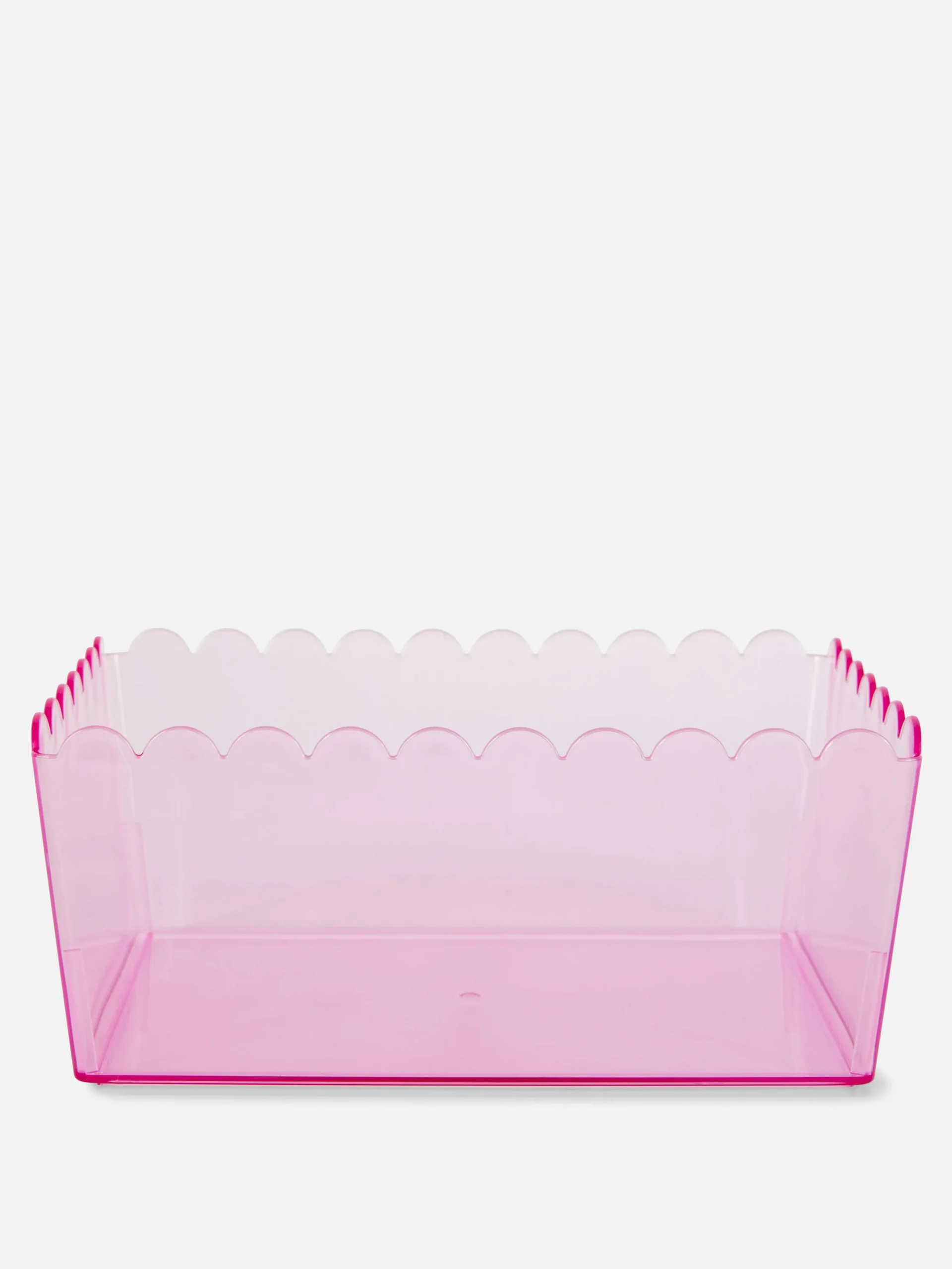 Caja De Almacenaje Translúcida Con Borde Festoneado