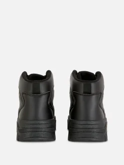 Calzado Deportivo De Caña Alta Con Suela Gruesa