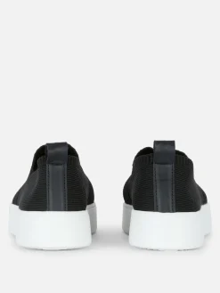 Calzado Deportivo De Punto Con Ribete