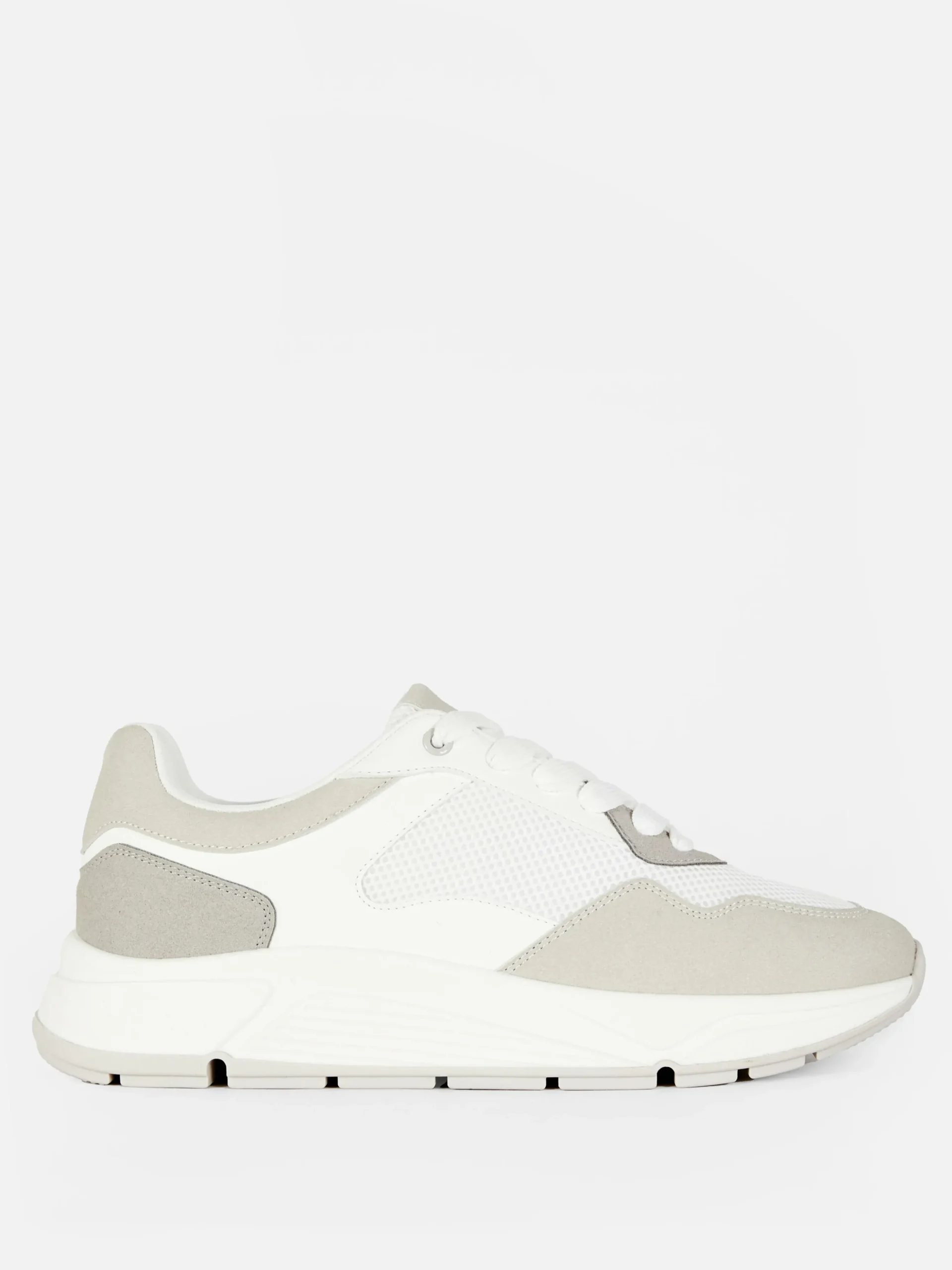 Calzado Deportivo De Suela Gruesa Con Paneles