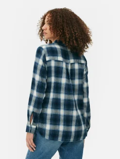 Camisa A Cuadros Con Botones