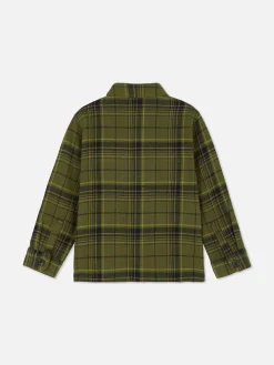 Camisa A Cuadros Con Botones