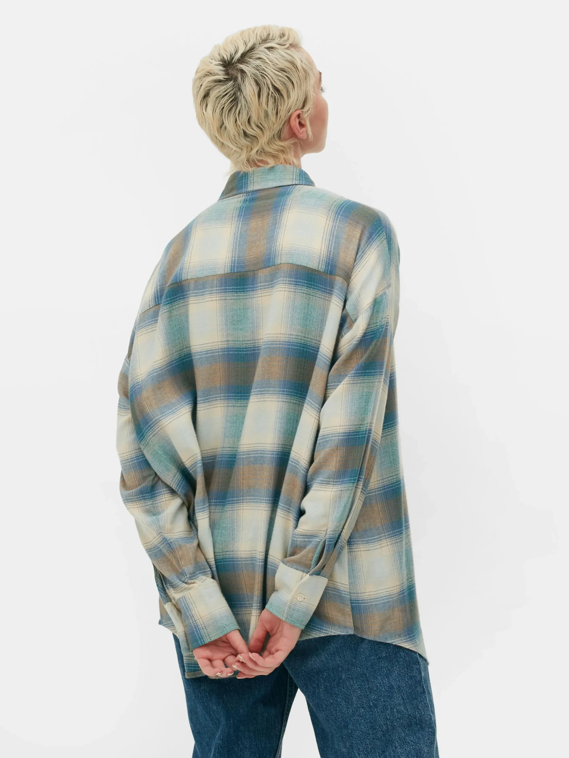 Camisa A Cuadros De Corte Masculino