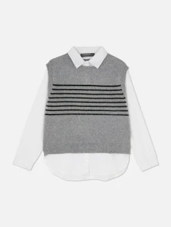 Camisa Con Chaleco 2 En 1