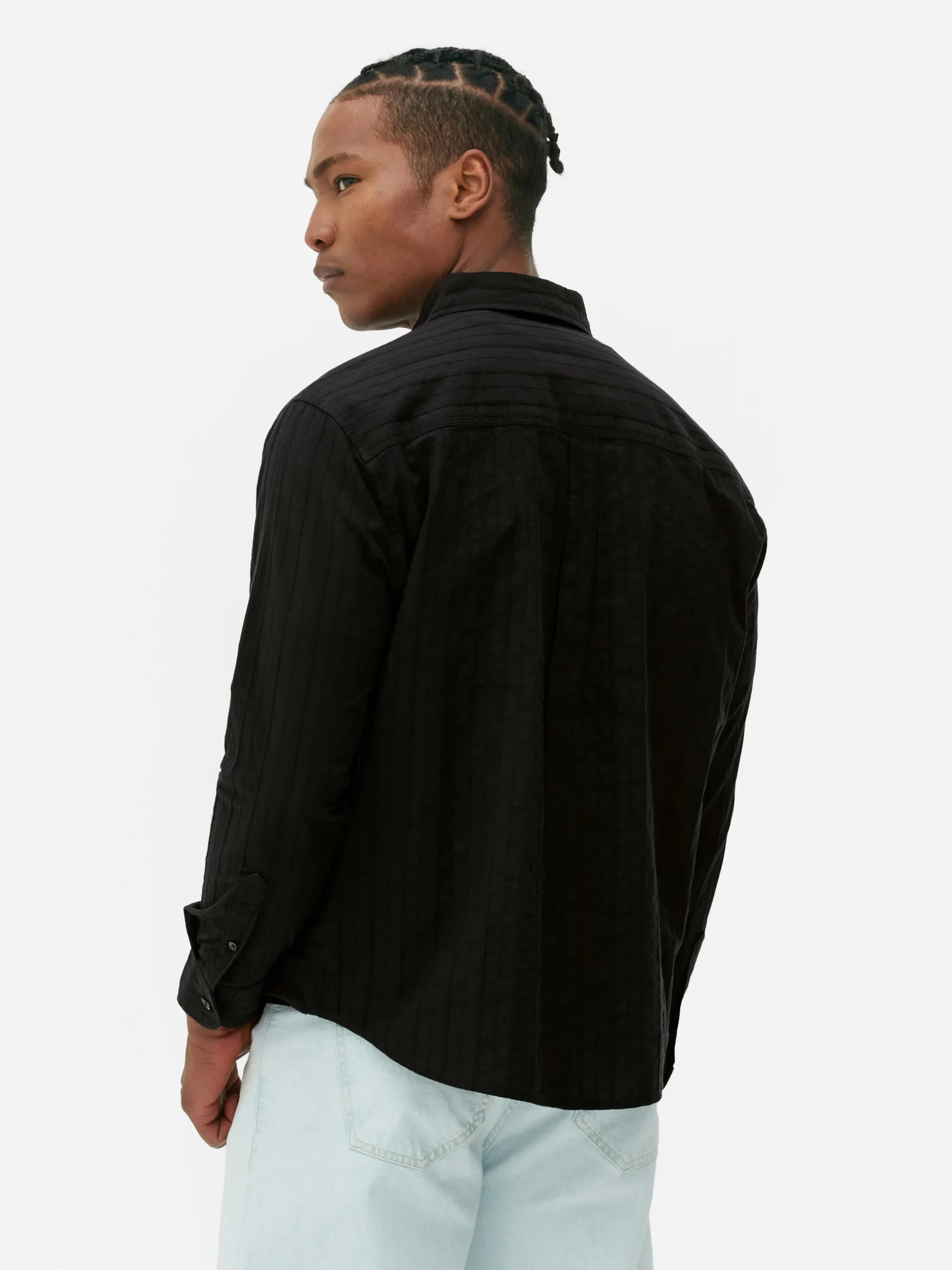 Camisa De Jacquard Con Manga Larga