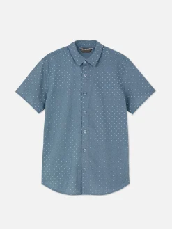 Camisa De Manga Corta Con Botones