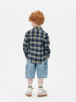 Camisa De Manga Larga A Cuadros