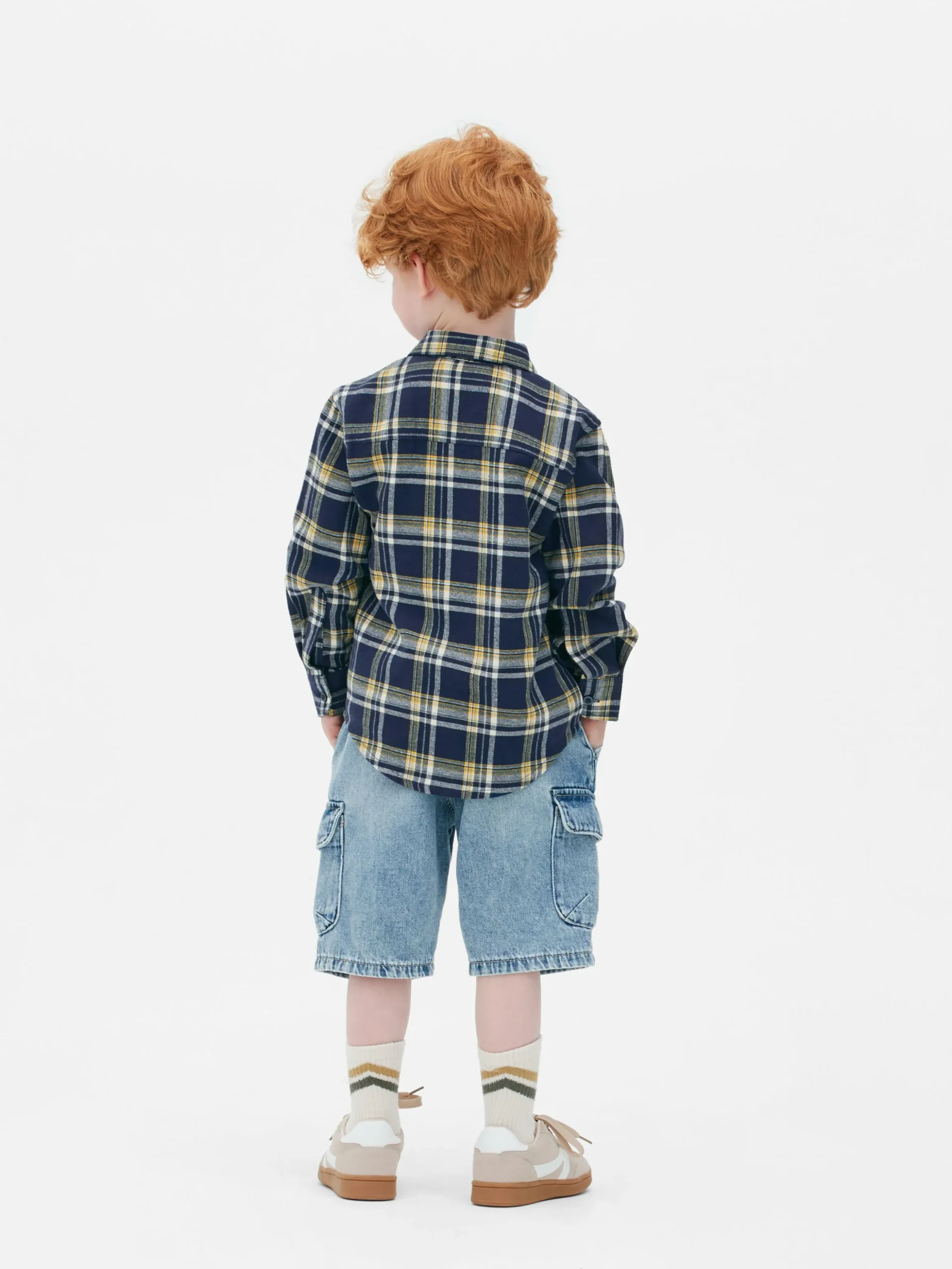 Camisa De Manga Larga A Cuadros