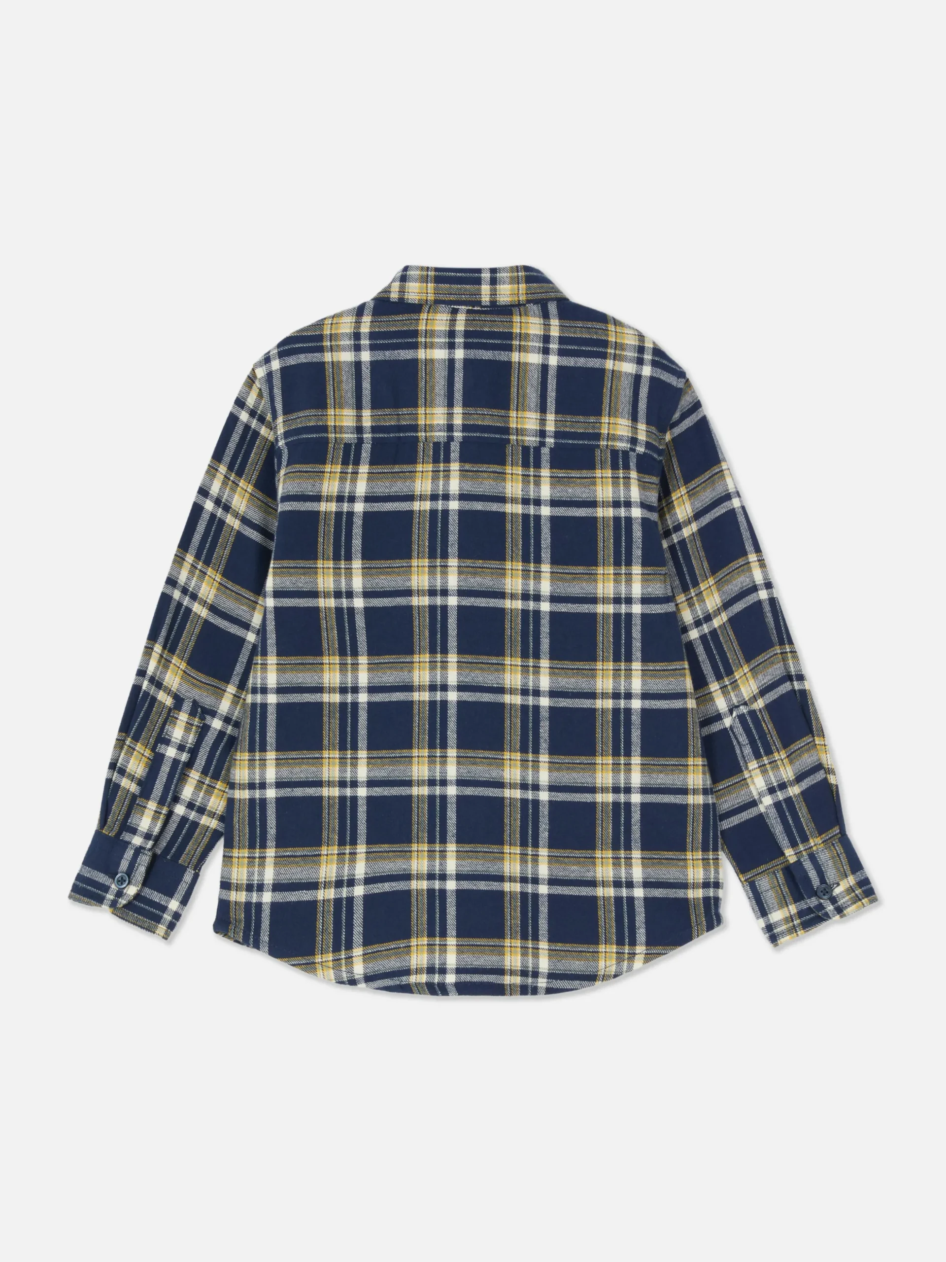 Camisa De Manga Larga A Cuadros