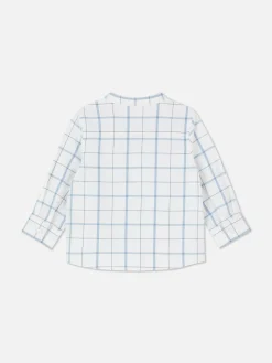 Camisa De Manga Larga A Cuadros