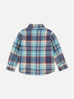 Camisa De Manga Larga A Cuadros