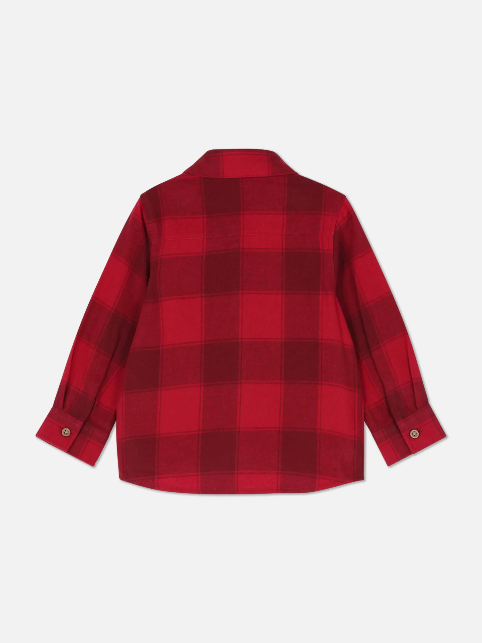 Camisa De Manga Larga A Cuadros