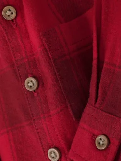 Camisa De Manga Larga A Cuadros