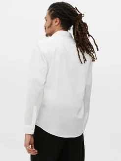 Camisa De Manga Larga Y Corte Recto