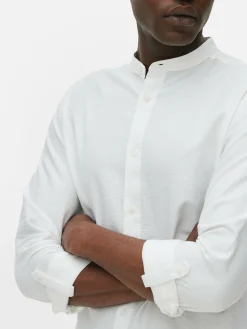 Camisa De Mangas Enrolladas Con Botones