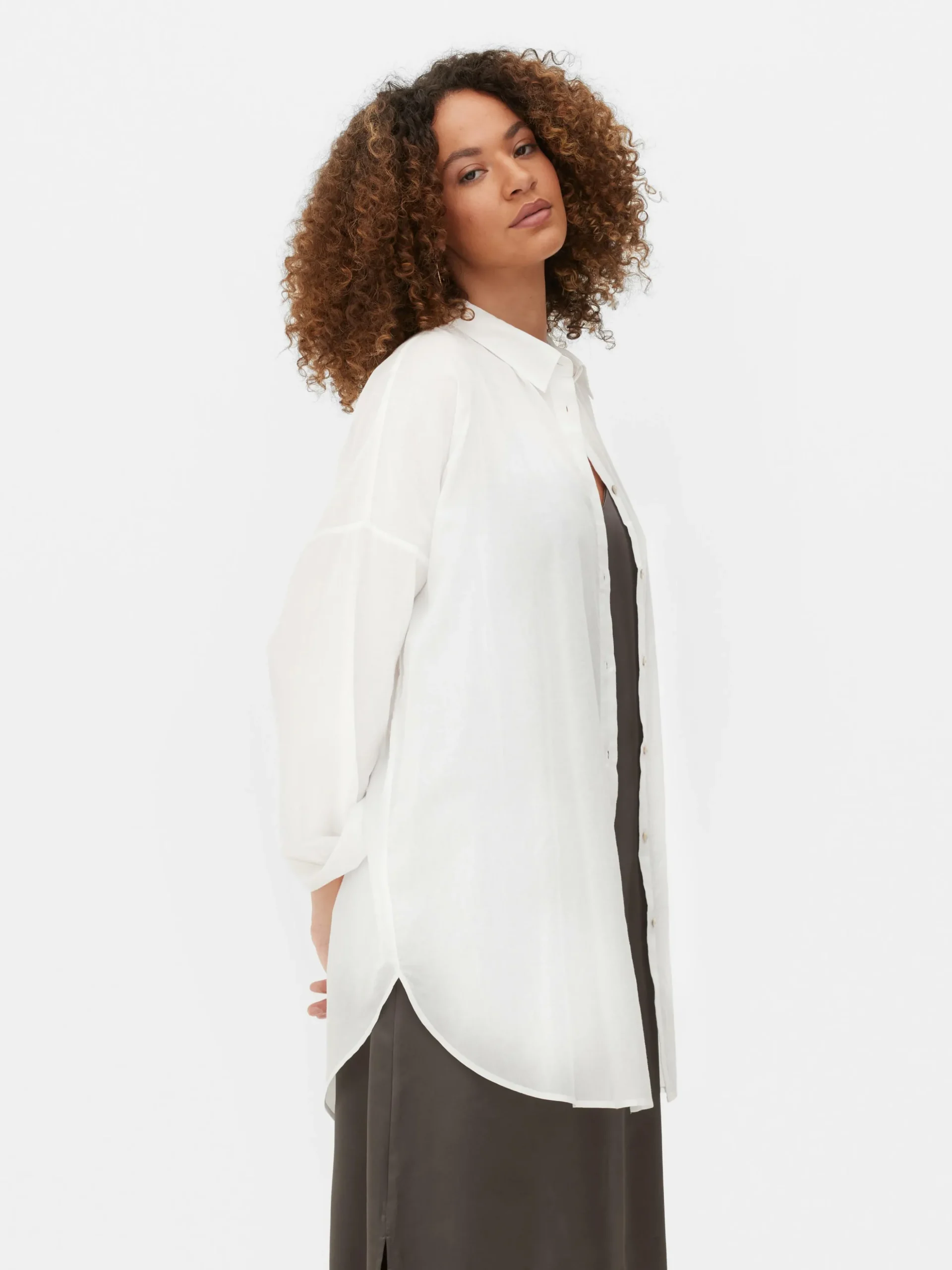 Camisa De Playa Ligera Con Botones