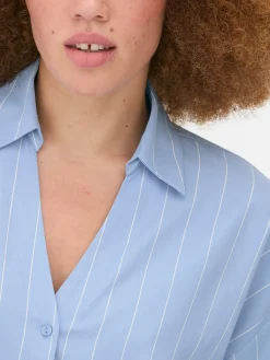 Camisa De Popelina De Corte Oversize