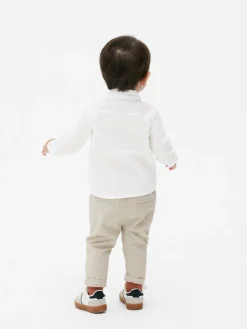 Camisa De Popelina De Manga Larga