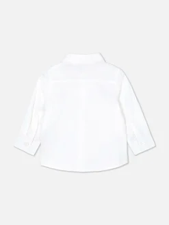 Camisa De Popelina De Manga Larga