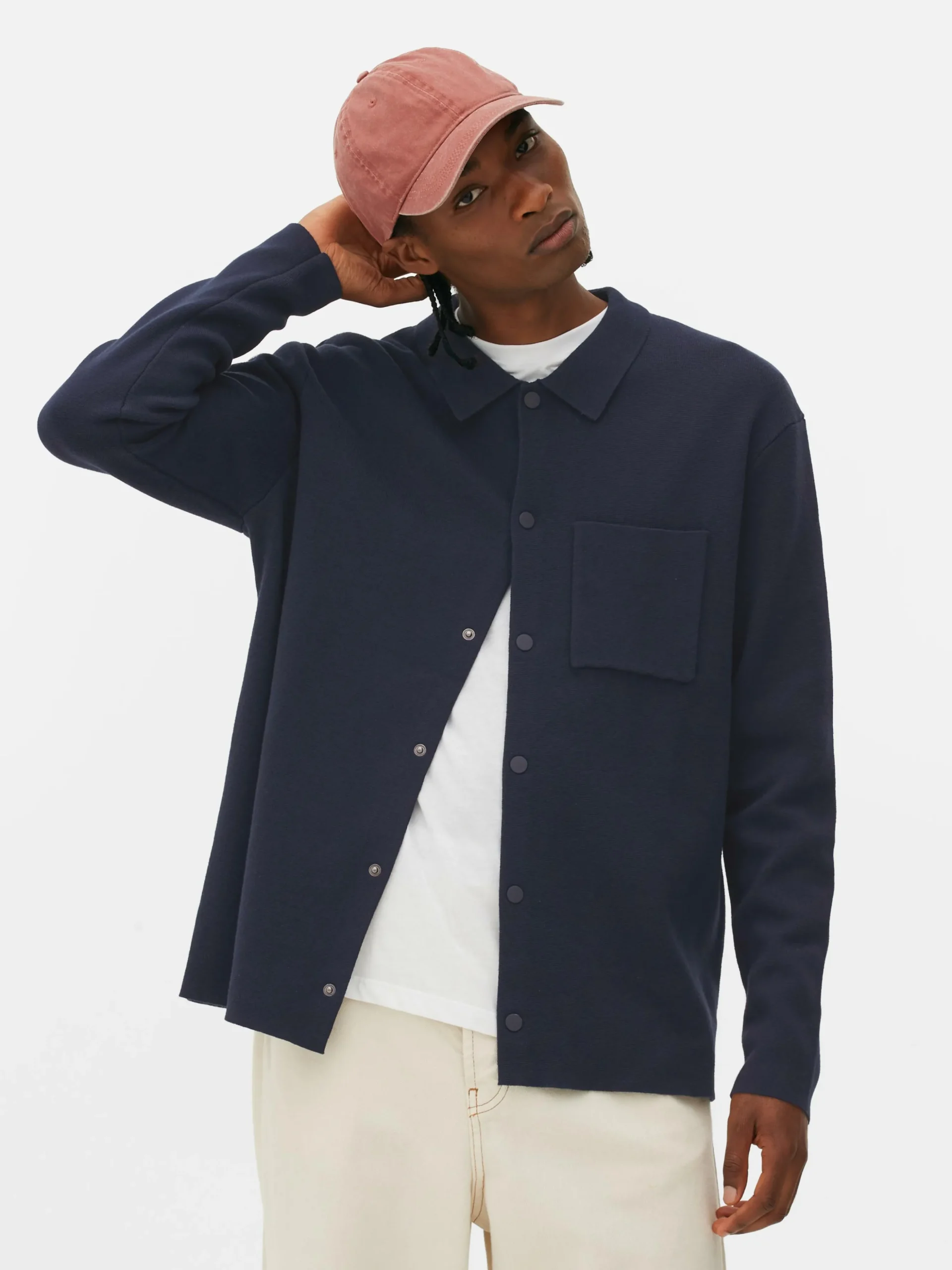 Camisa De Punto Con Corchetes