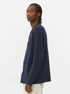 Camisa De Punto Con Corchetes